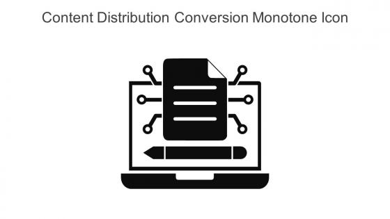 Content Distribution Conversion Monotone Icon In Powerpoint Pptx Png And Editable Eps Format