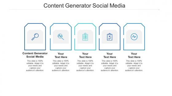 Content generator social media ppt powerpoint presentation ideas good cpb