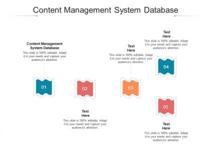 Content management system database ppt powerpoint presentation guidelines cpb