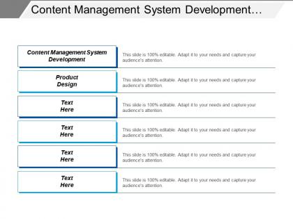 Content management system development product design employee evaluations cpb