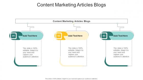 Content Marketing Articles Blogs In Powerpoint And Google Slides Cpb