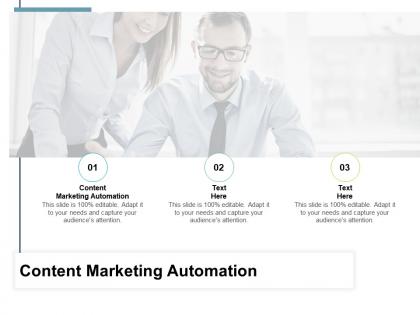 Content marketing automation ppt powerpoint presentation outline themes cpb