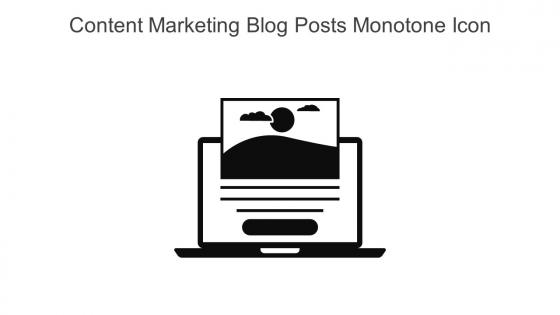 Content Marketing Blog Posts Monotone Icon In Powerpoint Pptx Png And Editable Eps Format