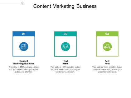 Content marketing business ppt powerpoint presentation file smartart cpb
