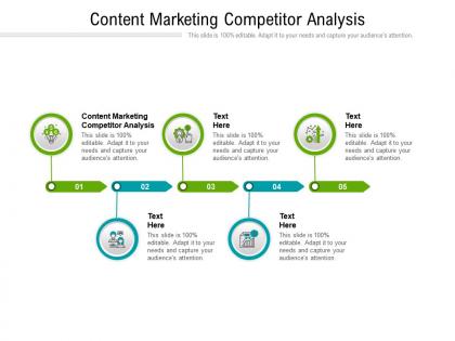 Content marketing competitor analysis ppt powerpoint presentation styles elements cpb