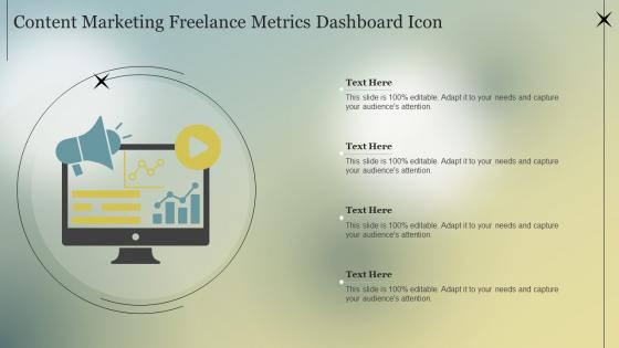 Content Marketing Freelance Metrics Dashboard Icon