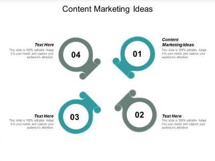 Content marketing ideas ppt powerpoint presentation file themes cpb