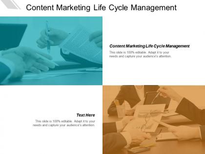 Content marketing life cycle management ppt powerpoint presentation layouts shapes cpb