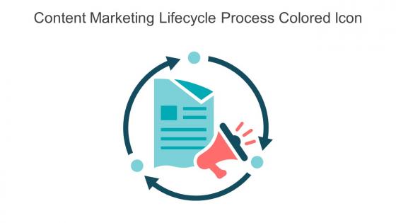 Content Marketing Lifecycle Process Colored Icon In Powerpoint Pptx Png And Editable Eps Format