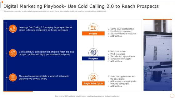 Content Marketing Playbook Digital Marketing Playbook Use Cold Calling 2 0 To Reach
