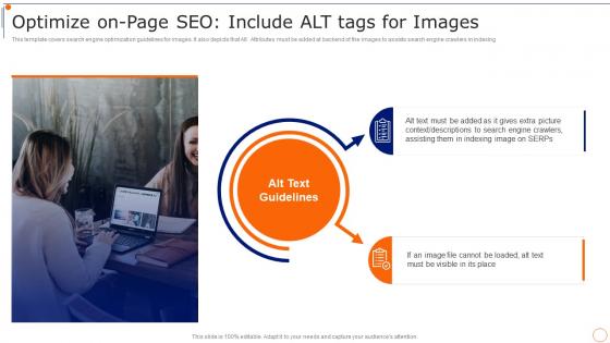 Content Marketing Playbook Optimize On Page SEO Include Alt Tags For Images