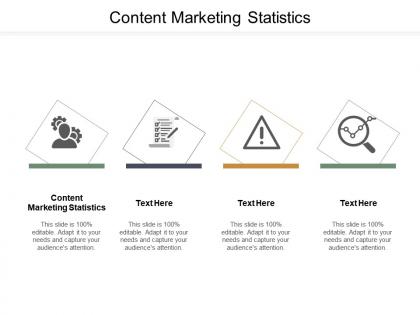 Content marketing statistics ppt powerpoint presentation themes cpb