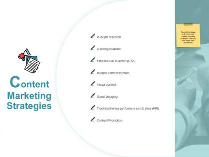 Content marketing strategies visual content ppt powerpoint presentation portfolio