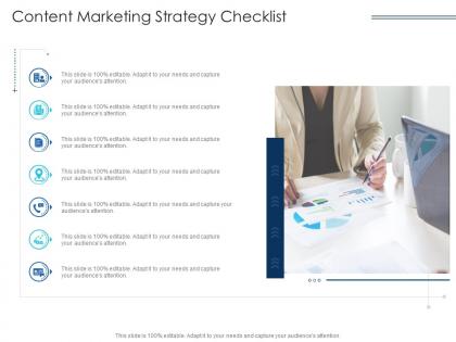 Content marketing strategy checklist infographic template