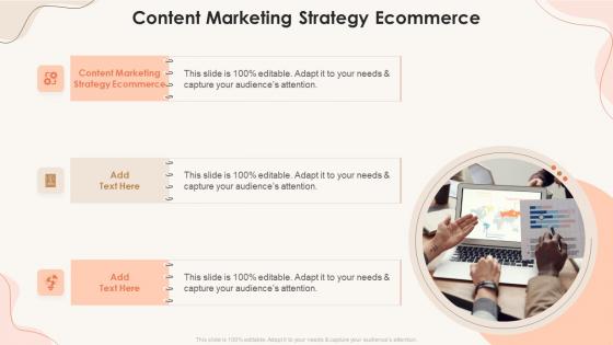 Content Marketing Strategy Ecommerce In Powerpoint And Google Slides Cpb