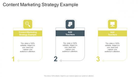 Content Marketing Strategy Example In Powerpoint And Google Slides Cpb