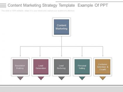 Content marketing strategy template example of ppt