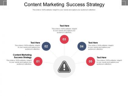 Content marketing success strategy ppt powerpoint presentation layouts background cpb
