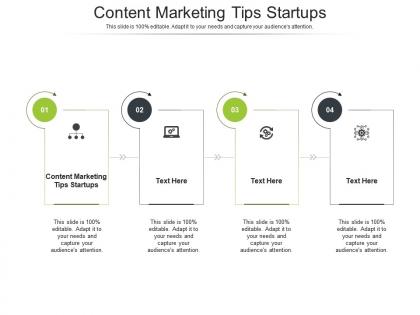 Content marketing tips startups ppt powerpoint presentation file good cpb