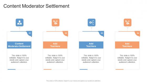 Content Moderator Settlement In Powerpoint And Google Slides Cpb