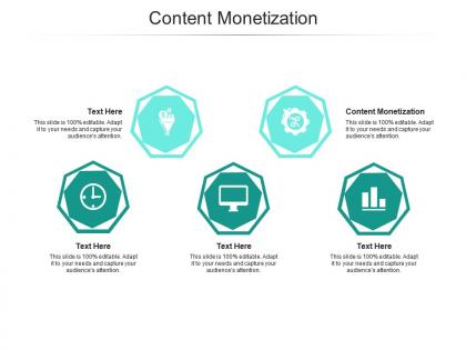 Content monetization ppt powerpoint presentation pictures shapes cpb