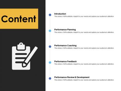 Content performance coaching a233 ppt powerpoint presentation slides good