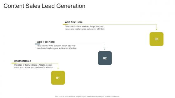 Content Sales Lead Generation In Powerpoint And Google Slides Cpb