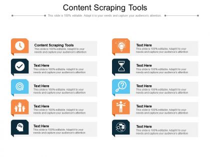 Content scraping tools ppt powerpoint presentation model slide portrait cpb