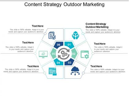 Content strategy outdoor marketing ppt powerpoint presentation slides influencers cpb