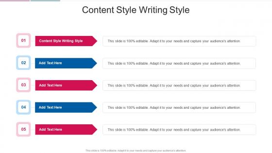 Content Style Writing Style In Powerpoint And Google Slides Cpb