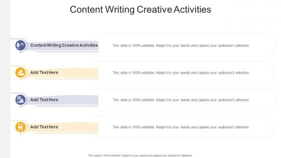 Content Writing Creative Activities In Powerpoint And Google Slides Cpb