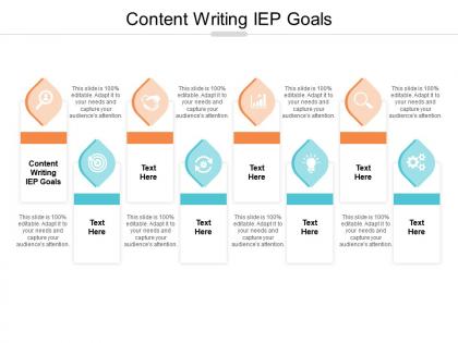 Content writing iep goals ppt powerpoint presentation professional images cpb