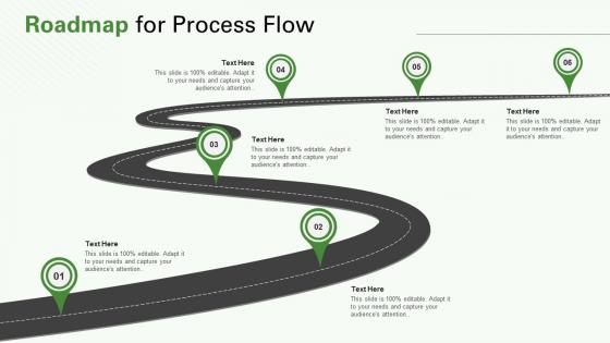 Content writing proposal roadmap for process flow ppt summary