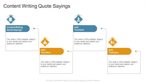 Content Writing Quote Sayings In Powerpoint And Google Slides Cpb