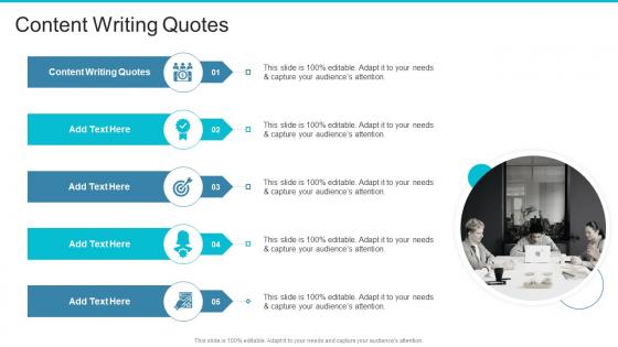 Content Writing Quotes In Powerpoint And Google Slides Cpb