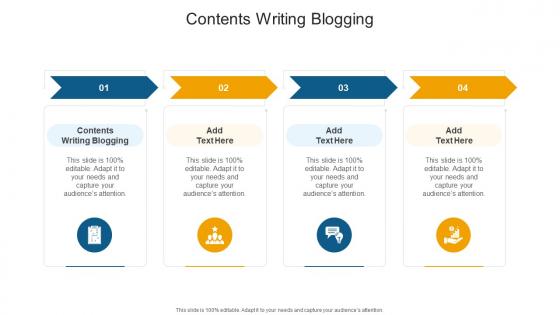 Contents Writing Blogging In Powerpoint And Google Slides Cpb