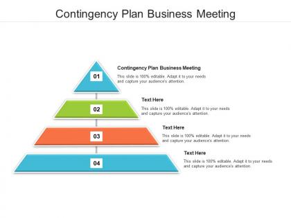 Contingency plan business meeting ppt powerpoint presentation file objects cpb
