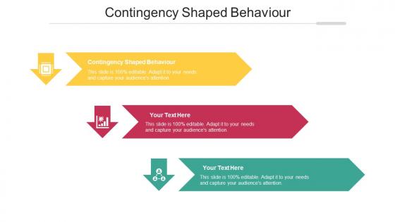 Contingency Shaped Behaviour Ppt Powerpoint Presentation Gallery Graphics Example Cpb