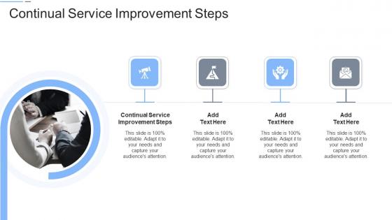 Continual Service Improvement Steps In Powerpoint And Google Slides Cpb