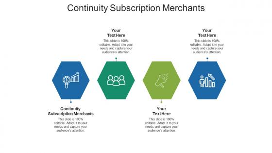 Continuity subscription merchants ppt powerpoint presentation slides outline cpb