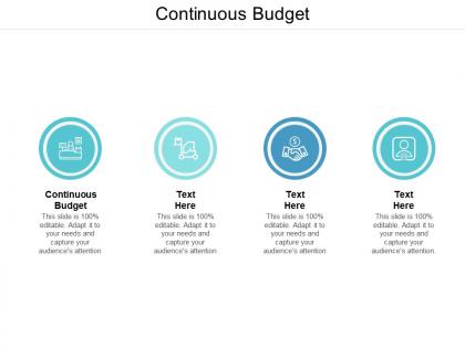 Continuous budget ppt powerpoint presentation infographics guidelines cpb