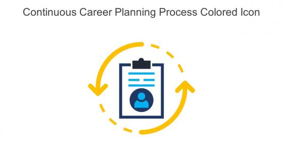 Continuous Career Planning Process Colored Icon In Powerpoint Pptx Png And Editable Eps Format