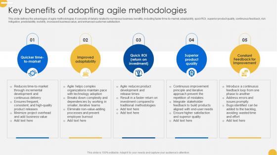 Continuous Change Management Key Benefits Of Adopting Agile Methodologies CM SS V