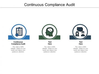 Continuous compliance audit ppt powerpoint presentation professional design inspiration cpb