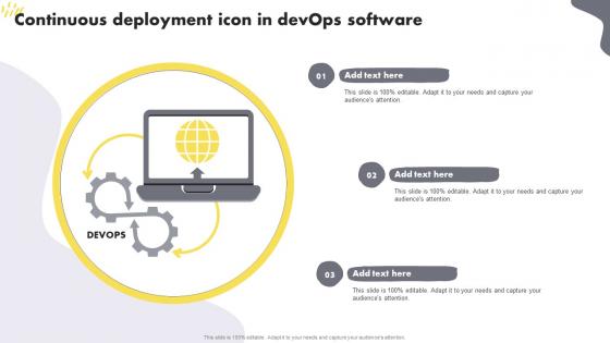 Continuous Deployment Icon In DevOps Software