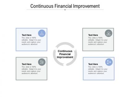Continuous financial improvement ppt powerpoint presentation visual aids outline cpb