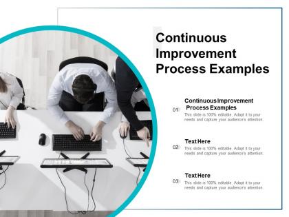 Continuous improvement process examples ppt powerpoint presentation icons cpb