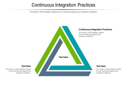 Continuous integration practices ppt powerpoint presentation designs download cpb