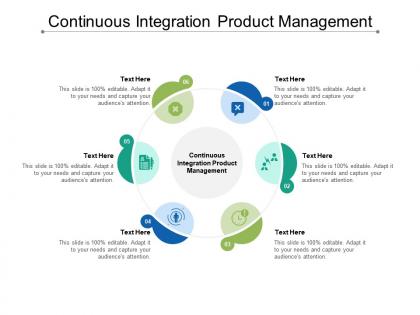 Continuous integration product management ppt powerpoint presentation pictures icons cpb