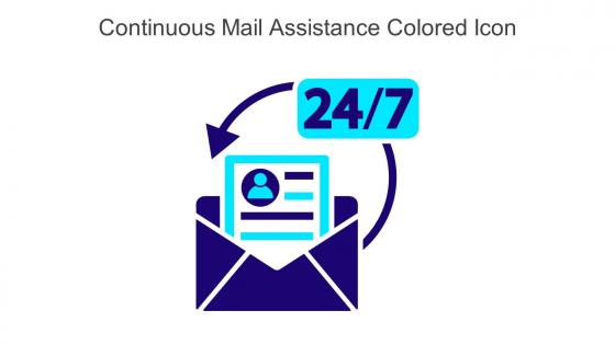 Continuous Mail Assistance Colored Icon In Powerpoint Pptx Png And Editable Eps Format
